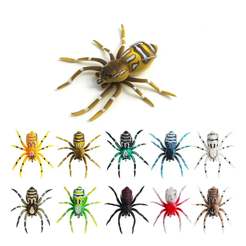 Fishing Lure Floating Spider Soft Bait 4/4.7cm 3/6g