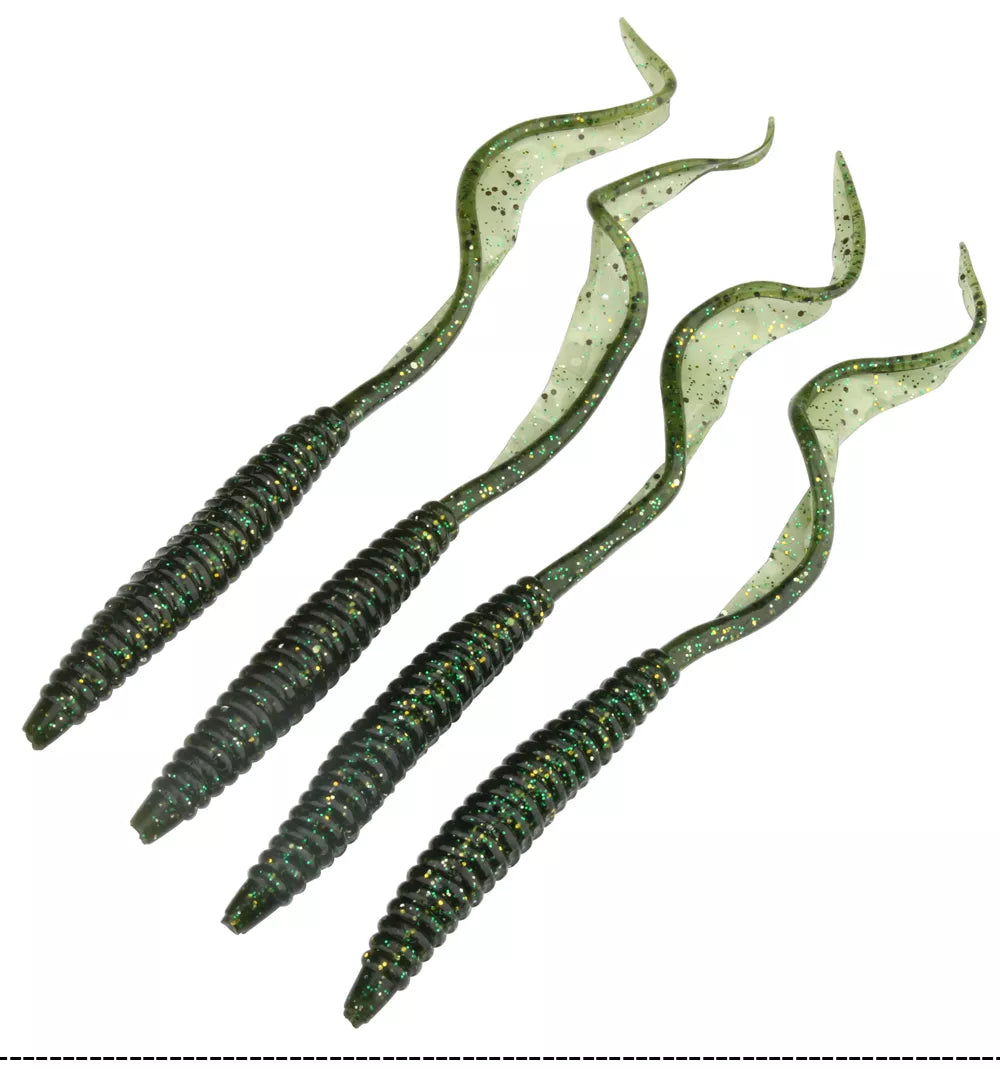 Spinpoler18cm 13cm Soft Worm Baits 4 Colors 5pcs/Pack