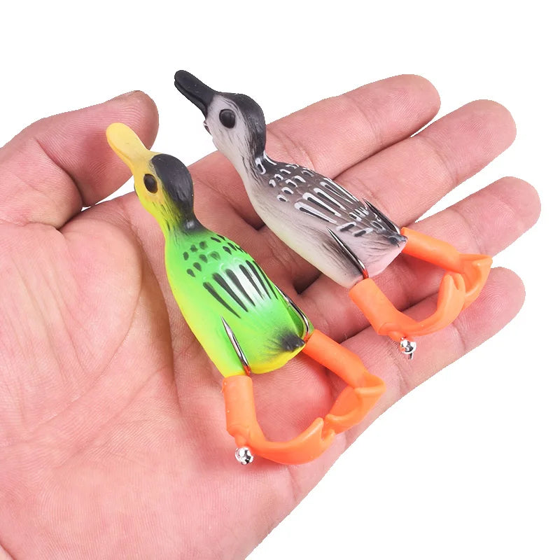 Topwater Ducking Silicone Fishing Soft Lures 9cm 11.5g