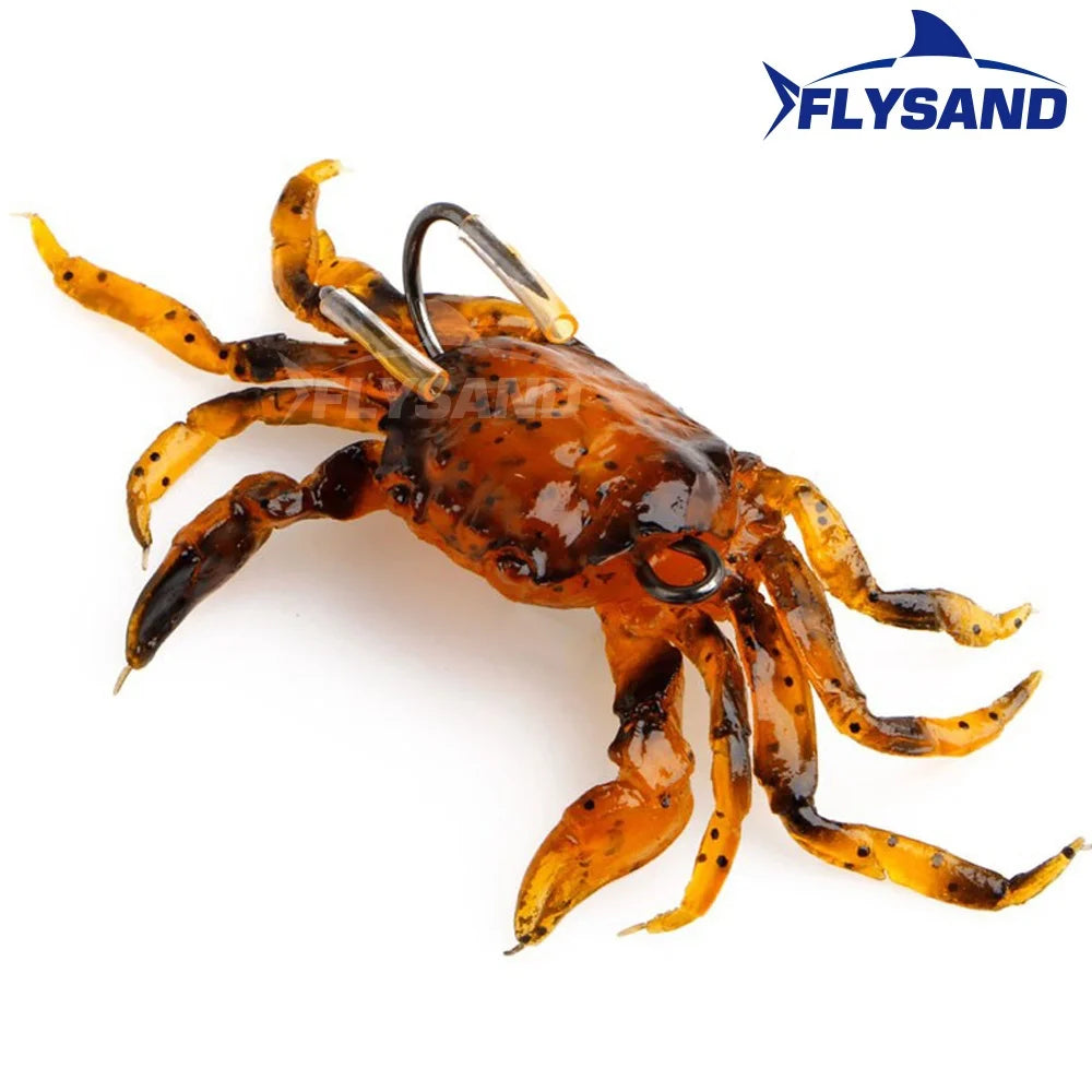 FLYSAND Bionic Crab Silicone Soft Bait Artificial Lifelike Fishing Lure