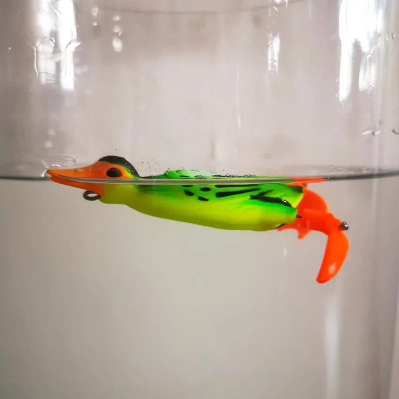 Topwater Ducking Silicone Fishing Soft Lures 9cm 11.5g