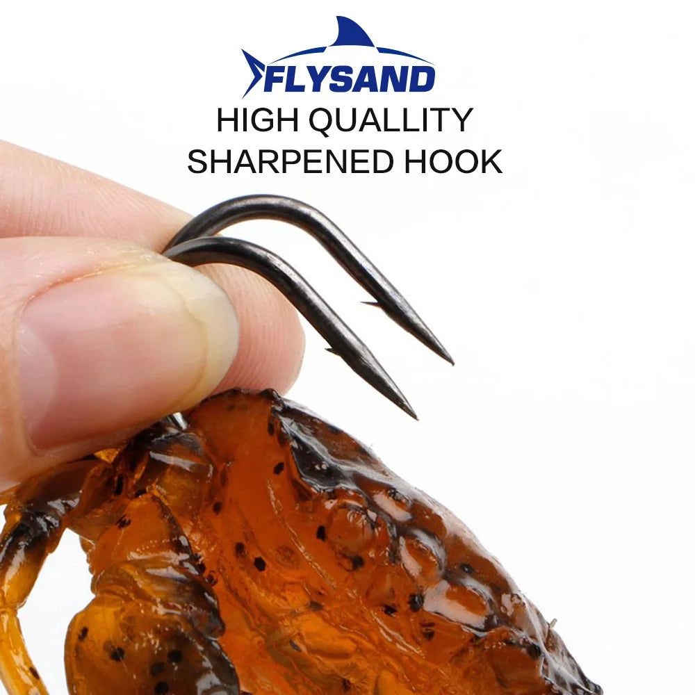 FLYSAND Bionic Crab Silicone Soft Bait Artificial Lifelike Fishing Lure