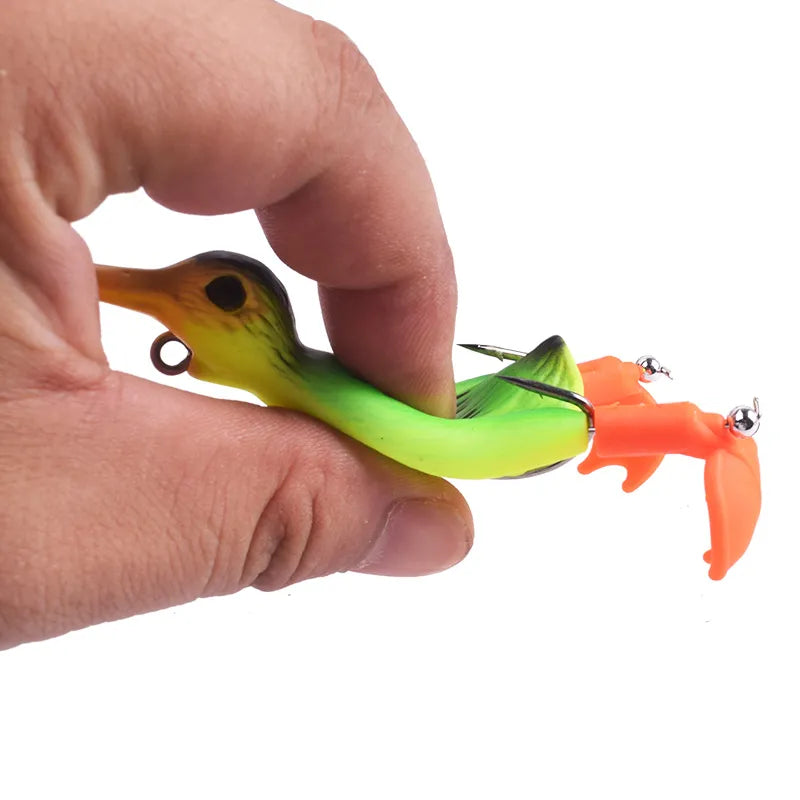 Topwater Ducking Silicone Fishing Soft Lures 9cm 11.5g